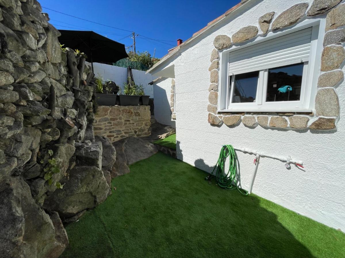 Casita Independiente Y Tres Apartamentos Con Piscina Ladeira Playa Baiona Esterno foto