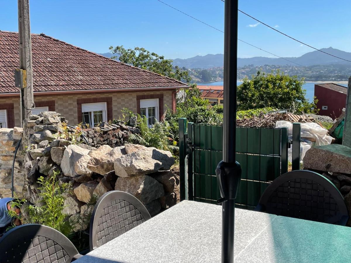 Casita Independiente Y Tres Apartamentos Con Piscina Ladeira Playa Baiona Esterno foto