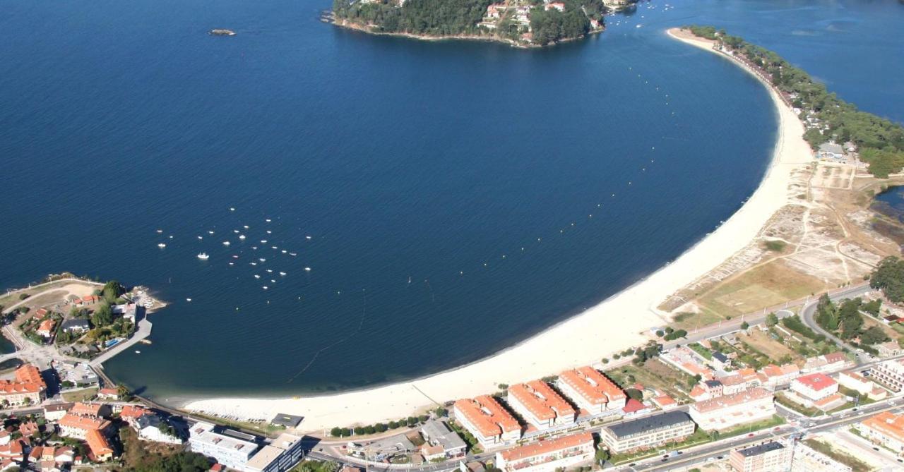 Casita Independiente Y Tres Apartamentos Con Piscina Ladeira Playa Baiona Esterno foto
