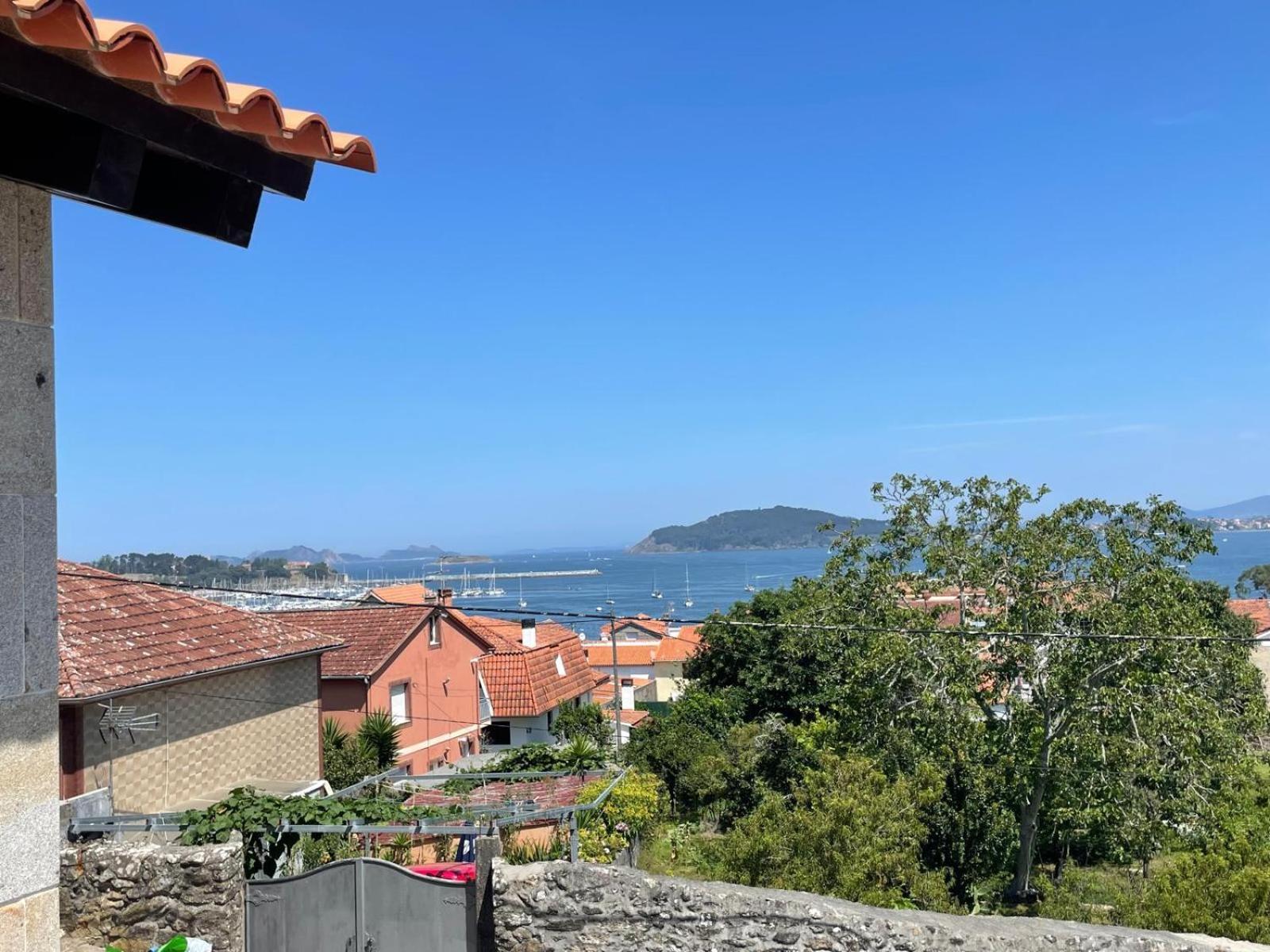 Casita Independiente Y Tres Apartamentos Con Piscina Ladeira Playa Baiona Esterno foto